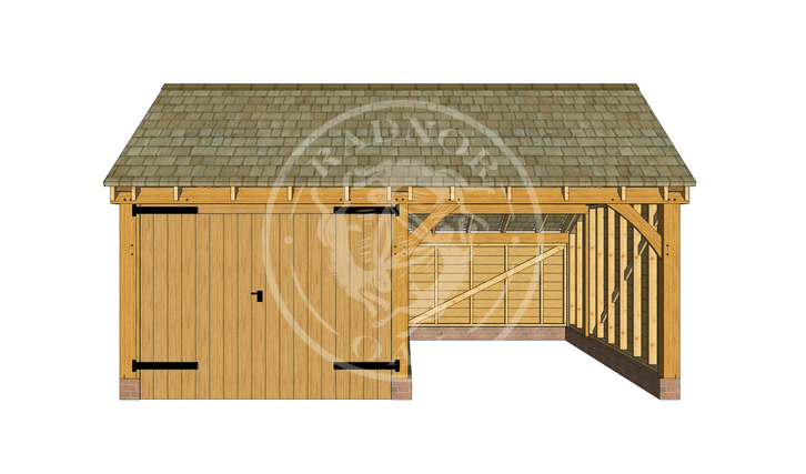 KI2016 | The Kinsham | Garage with one enclosed bay | Radnor Oak