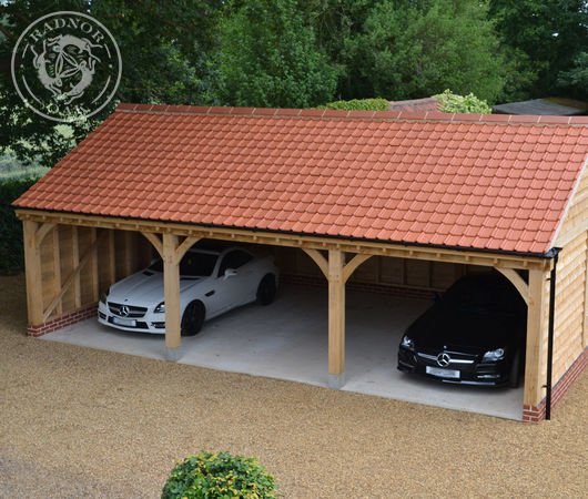 Three bay carports and garages from Radnor Oak