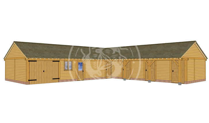 Bespoke Oak Framed Buildings | Oak Framed Stable Complexe & Workshop | Radnor Oak | BSP010