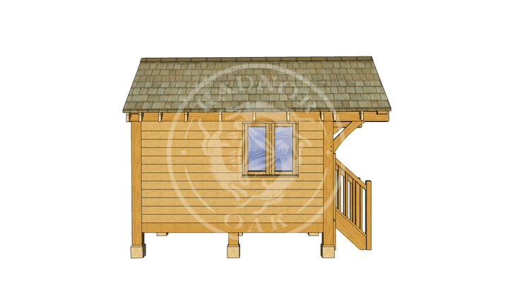 Oak Framed Summerhouse | Radnor Oak | GC001 | LEFT