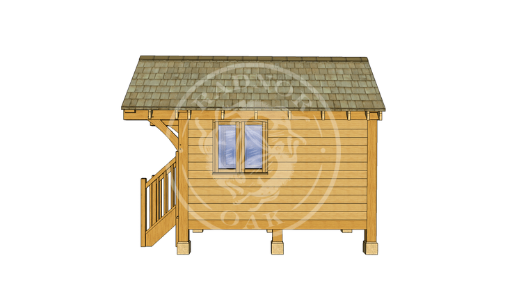 Oak Framed Summerhouse | Radnor Oak | GC001 | RIGHT