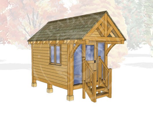 Oak Framed Summerhouse | Radnor Oak | GC001 | MAIN IMAGE