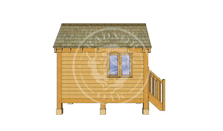 Oak Framed Summerhouse | Radnor Oak | GC002 | LEFT