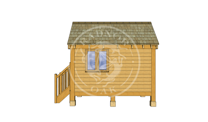 Oak Framed Summerhouse | Radnor Oak | GC002 | RIGHT