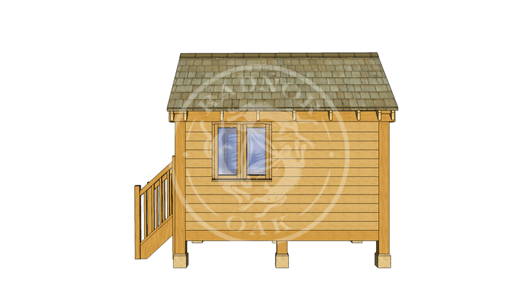 Oak Framed Summerhouse | Radnor Oak | GC003 | RIGHT