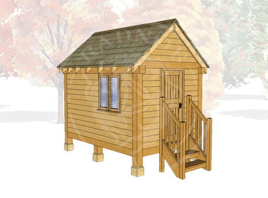 Oak Framed Summerhouse | Radnor Oak | GC003 | MAIN IMAGE
