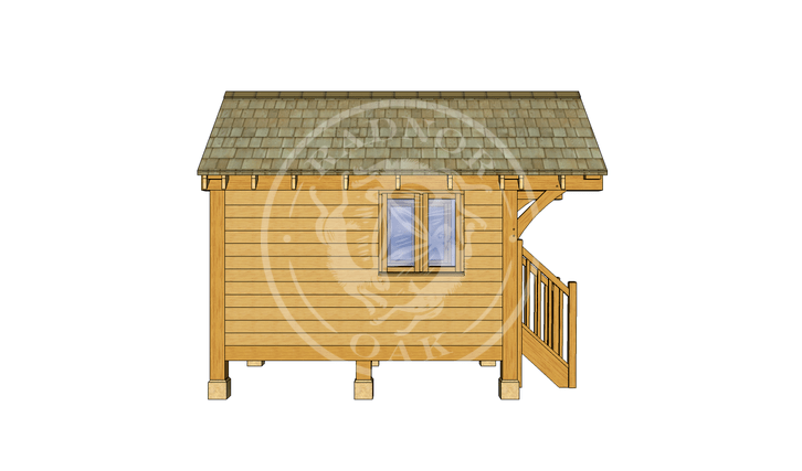 Oak Framed Summerhouse | Radnor Oak | GC004 | LEFT