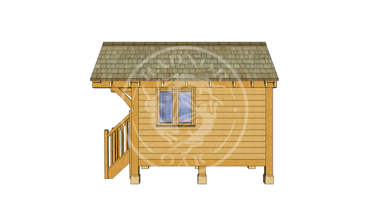 Oak Framed Summerhouse | Radnor Oak | GC004 | RIGHT