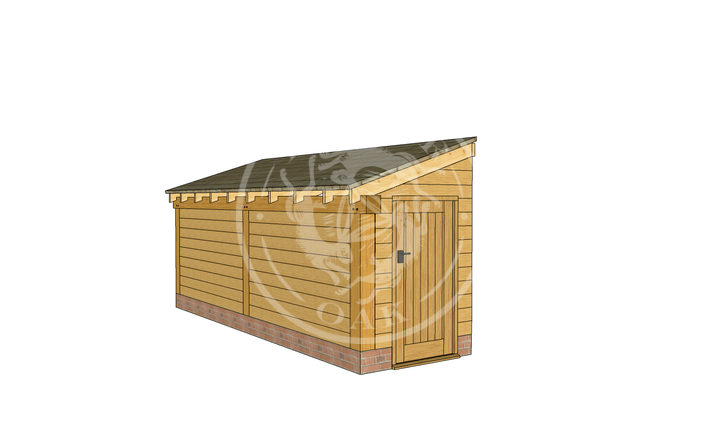 Oak Framed Log Store | Radnor Oak | LS3003 | LHE