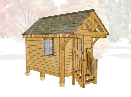 Oak Framed Summerhouse | Radnor Oak | GC004 | MAIN IMAGE