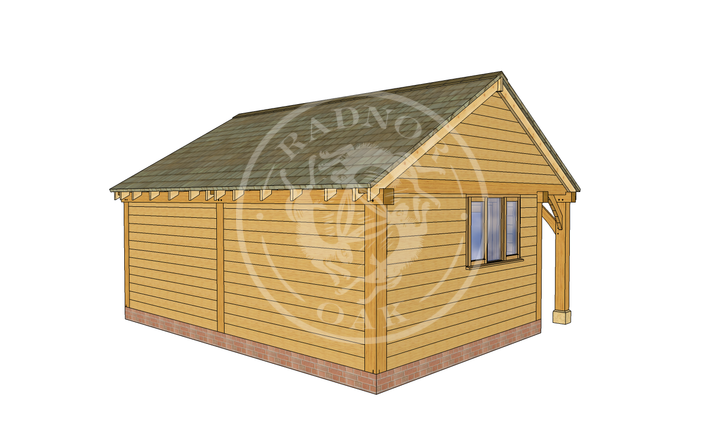 Oak Framed Summer House | Radnor Oak | SHL001 | Main Image
