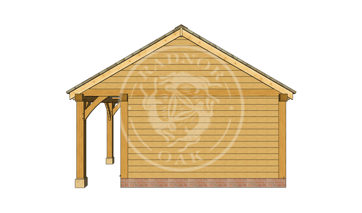 Oak Framed Summer House | Radnor Oak | SHL003 | Main Image