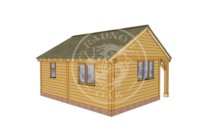Oak Framed Summerhouse | Radnor Oak | SHL007 | MAIN IMAGE
