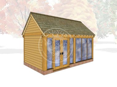 Oak Framed Summer House | Radnor Oak | SHM001 | Main Image