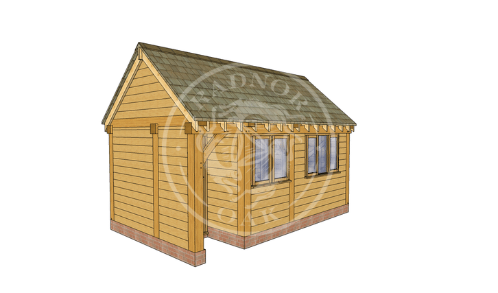 Oak Framed Summer House | Radnor Oak | SHM002 | Main Image