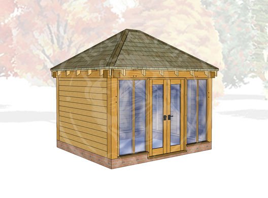 Oak Framed Summerhouse | Radnor Oak | SHS001 | MAIN IMAGE