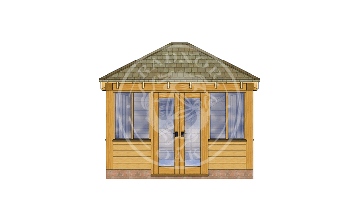 Oak Framed Summer House | Radnor Oak | SHS003 | Main Image