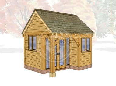 Oak Framed Summer House | Radnor Oak | SHS004 | Main Image