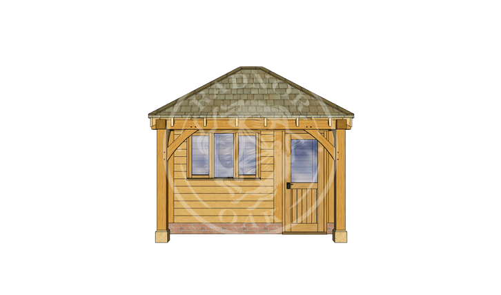 Oak Framed Summer House | Radnor Oak | SHS006 | Main Image